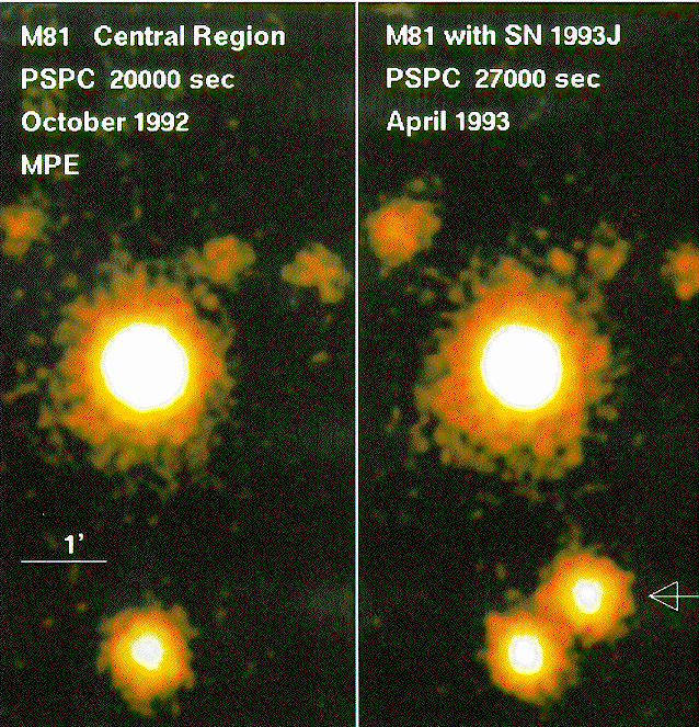 [ROSAT image of the SN 1993J]