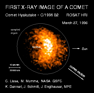 [ROSAT image of comet Hyakutake]
