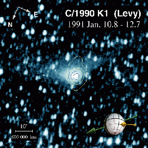 [ROSAT image of comet Levy]